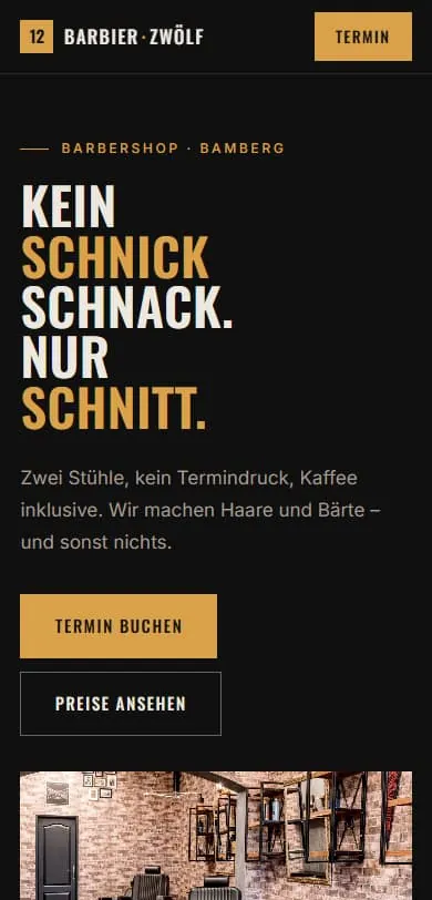 Website-Gestaltung für Friseur & Barbier