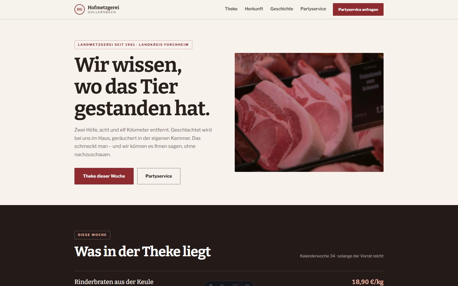 Hofmetzgerei Gollersbach – Metzgerei & Partyservice