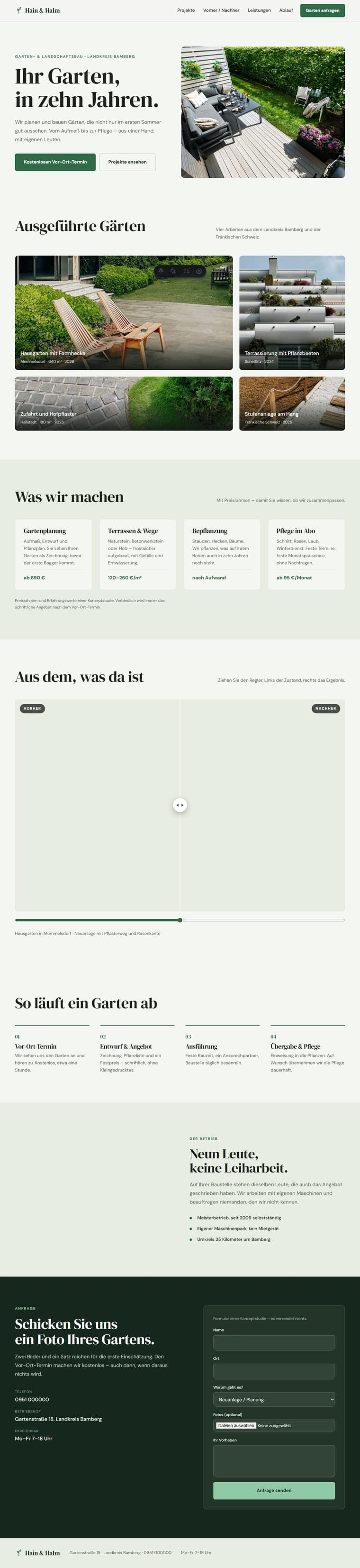 Hain & Halm auf Rechner und Handy