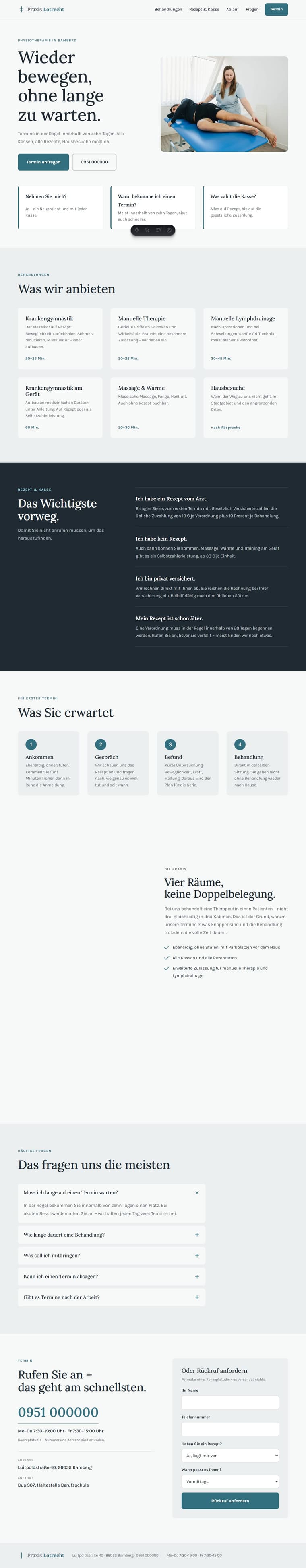 Praxis Lotrecht auf Rechner und Handy